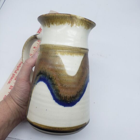 Vintage 1970s Fred Evangel Pottery Inc. New Mexico Pottery Ceramic Pitcher - Picture 12 of 12